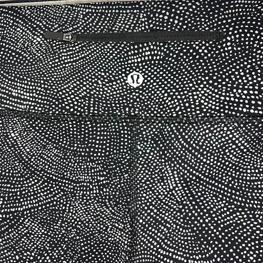 Lululemon Speed Wunder Tight Peloton Ice Grey Black Size 12 - Picture 9 of 10